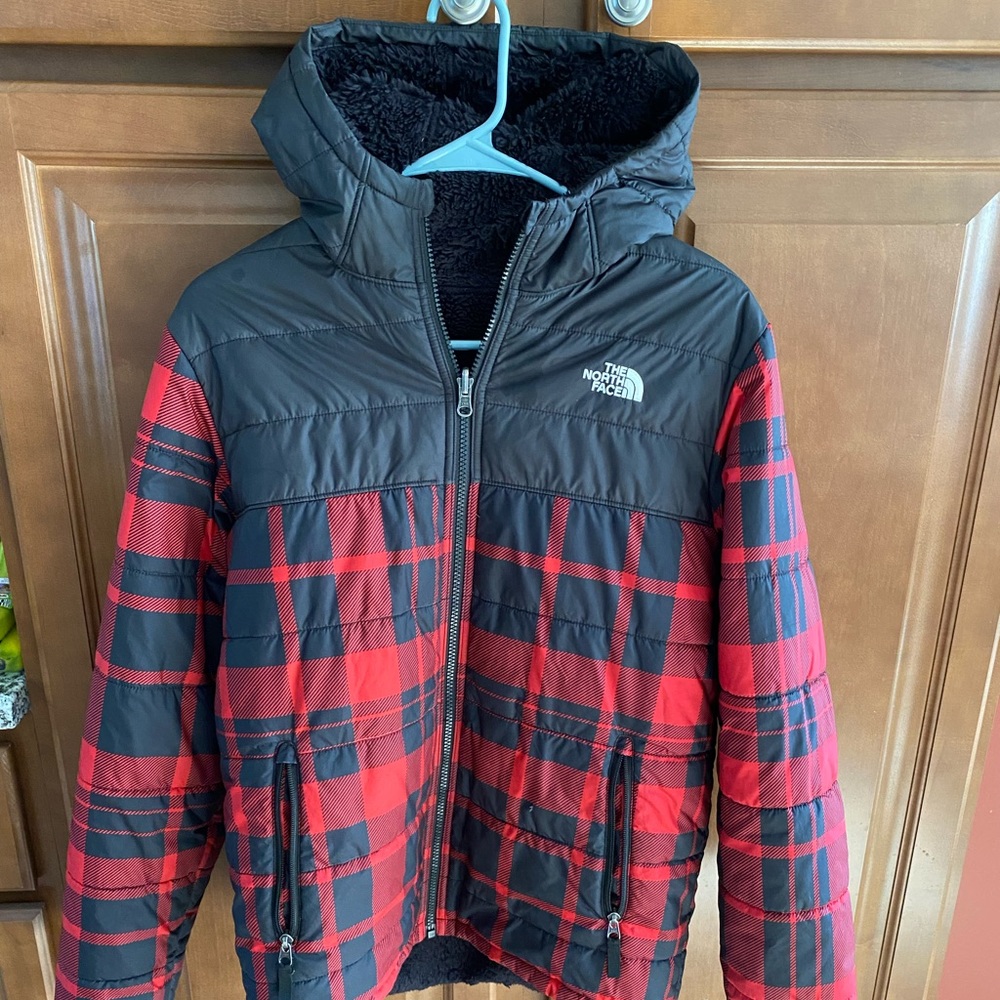Boys’ Reversible North Face Down Hooded Jacket